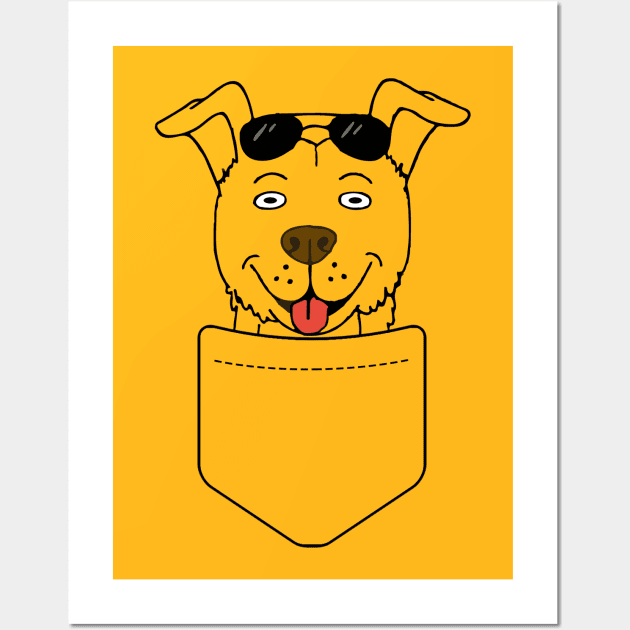 Mr Peanutbutter in your pocket! Wall Art by GeleHaas